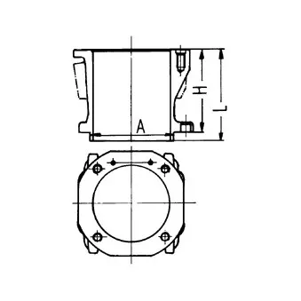 Chemise de cylindre KOLBENSCHMIDT