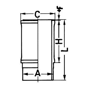 Chemise de cylindre KOLBENSCHMIDT