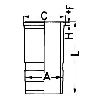 Chemise de cylindre KOLBENSCHMIDT 89563110