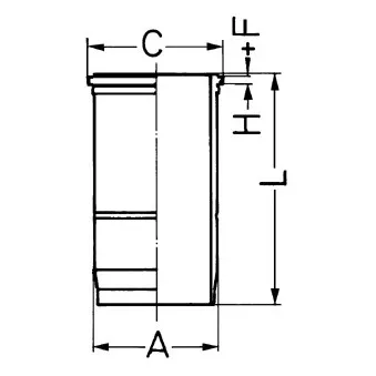 Chemise de cylindre KOLBENSCHMIDT