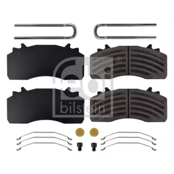 Jeu de 4 plaquettes de frein avant FEBI BILSTEIN 171240