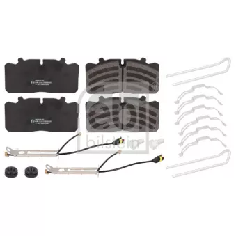 Jeu de 4 plaquettes de frein avant FEBI BILSTEIN 171242