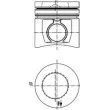 Piston KOLBENSCHMIDT 99676600 - Visuel 1