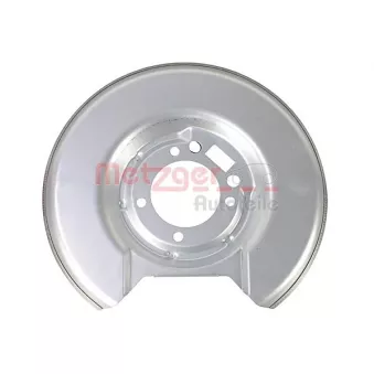 Déflecteur, disque de frein arrière gauche METZGER