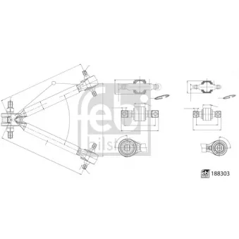 Triangle ou bras de suspension (train avant) FEBI BILSTEIN