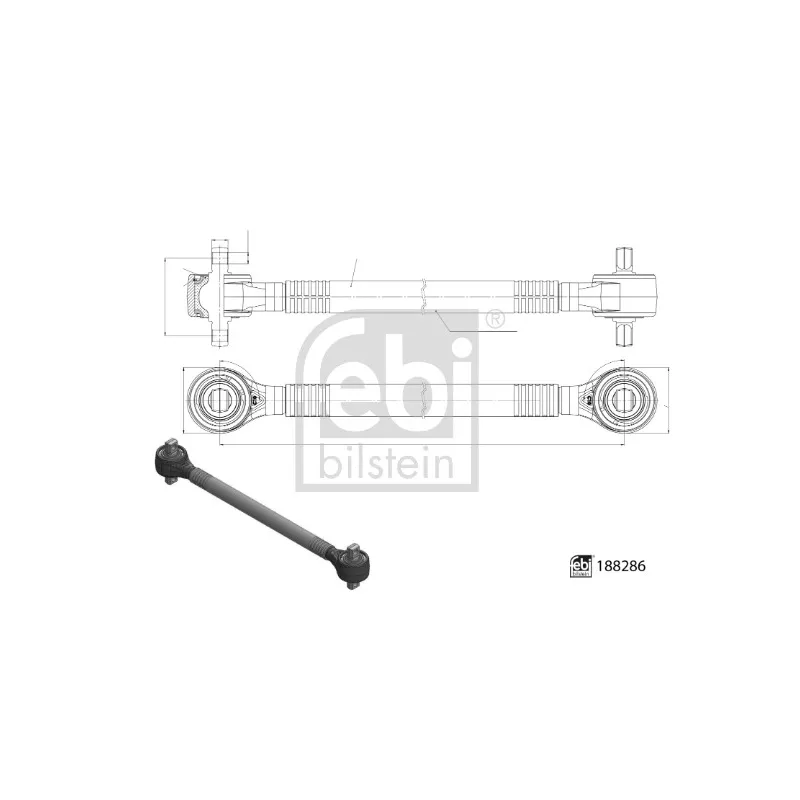 Triangle ou bras de suspension (train avant) FEBI BILSTEIN 188286