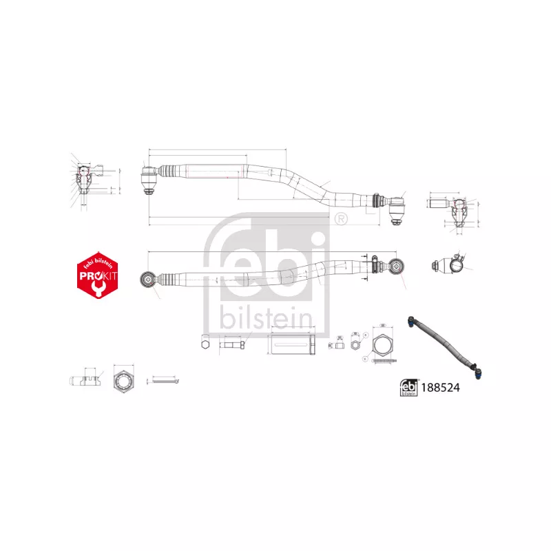 Barre de direction FEBI BILSTEIN 188524