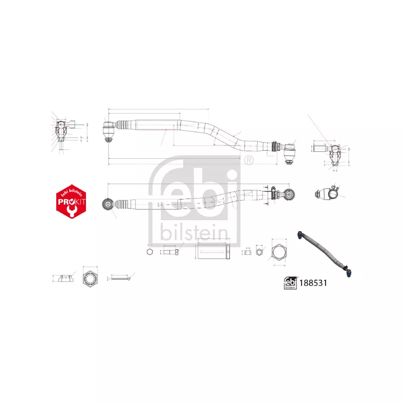 Barre de direction FEBI BILSTEIN 188531