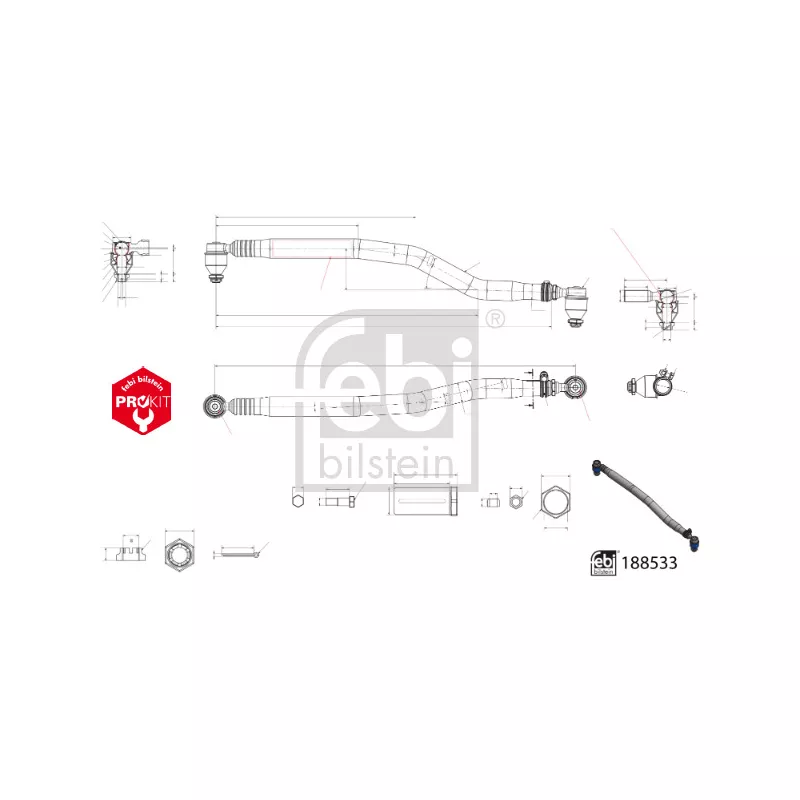 Barre de connexion FEBI BILSTEIN 188533