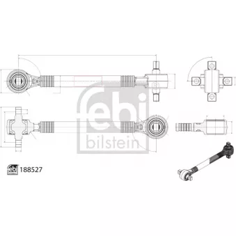 Triangle ou bras de suspension (train arrière) FEBI BILSTEIN
