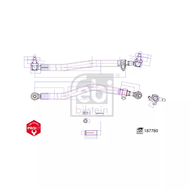 Barre de direction FEBI BILSTEIN 187780