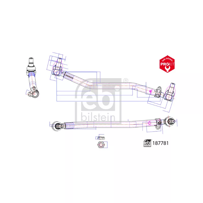Barre de direction FEBI BILSTEIN 187781