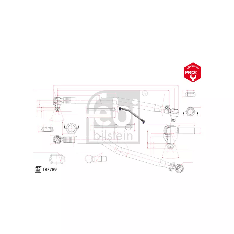Barre de direction FEBI BILSTEIN 187789