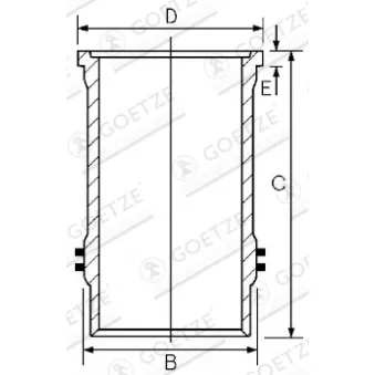 Chemise de cylindre GOETZE ENGINE