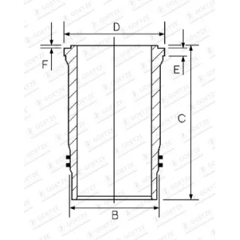 Chemise de cylindre GOETZE ENGINE