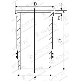Chemise de cylindre GOETZE ENGINE