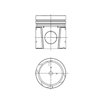 Piston KOLBENSCHMIDT 40550600