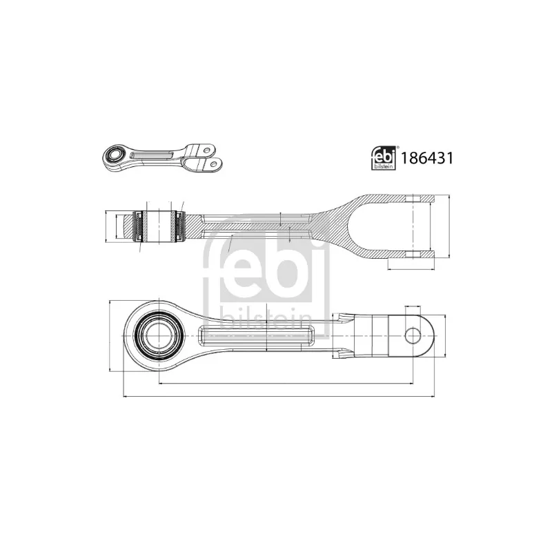Entretoise/tige, stabilisateur FEBI BILSTEIN 186431