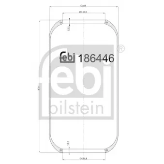 Ressort pneumatique, suspension pneumatique FEBI BILSTEIN