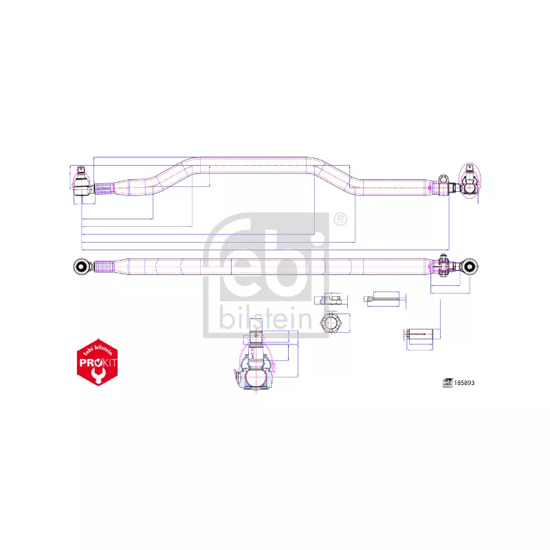 Barre de connexion FEBI BILSTEIN 185893