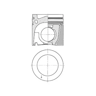 Piston KOLBENSCHMIDT 41088600