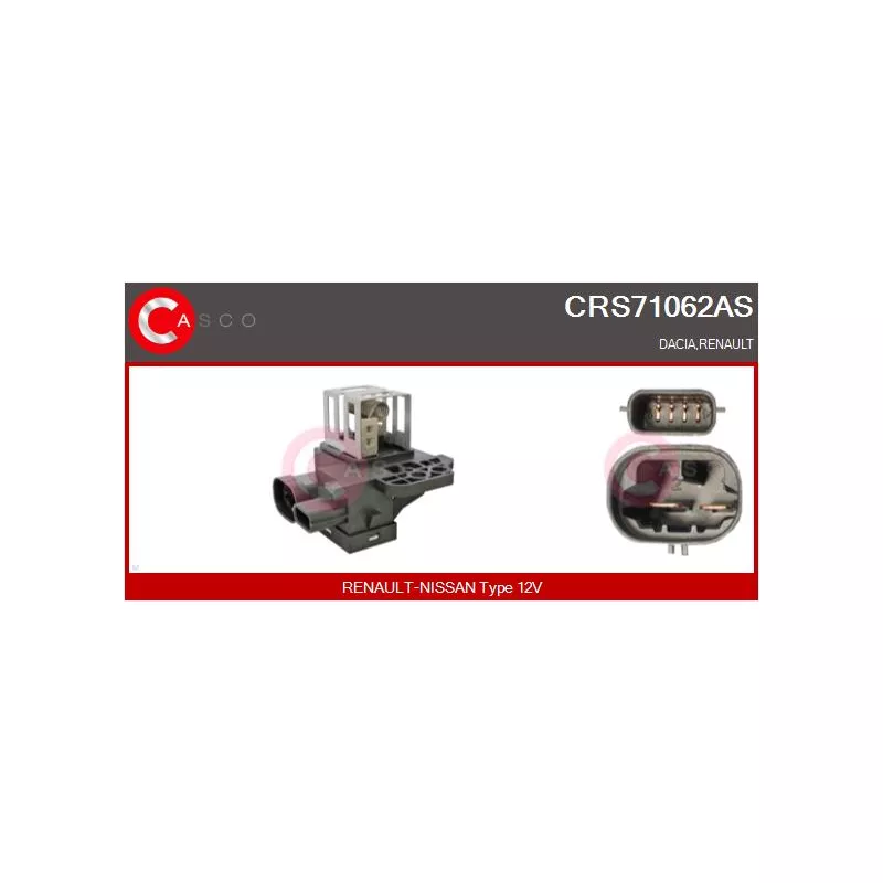 Résistance du ventilateur de radiateur CASCO CRS71062AS