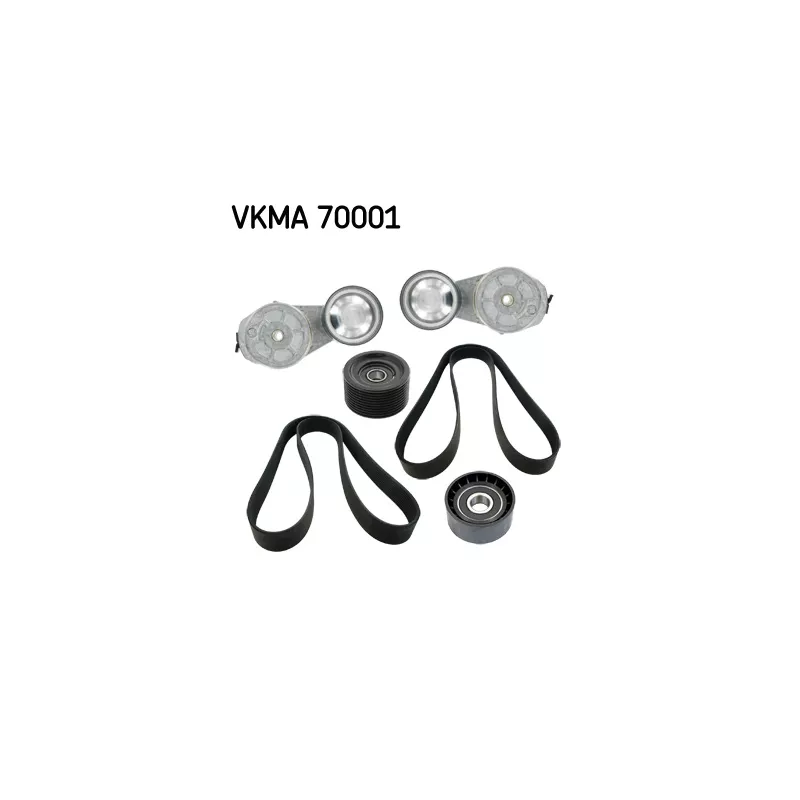 Jeu de courroies trapézoïdales à nervures SKF VKMA 70001
