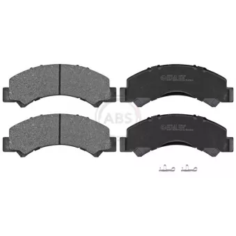 Jeu de 4 plaquettes de frein A.B.S.