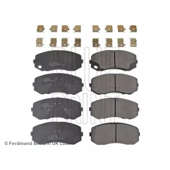 Jeu de 4 plaquettes de frein avant BLUE PRINT