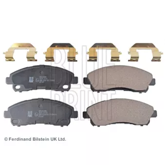 Jeu de 4 plaquettes de frein arrière BLUE PRINT