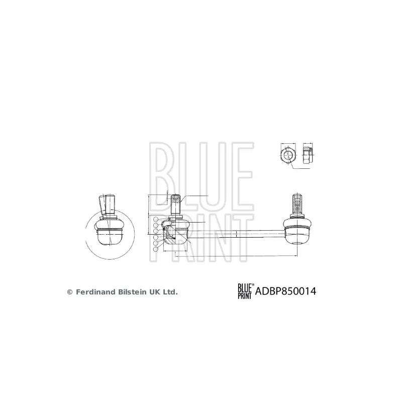 Entretoise/tige, stabilisateur avant droit BLUE PRINT ADBP850014