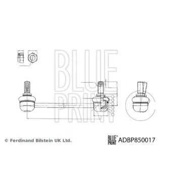 Entretoise/tige, stabilisateur avant gauche BLUE PRINT