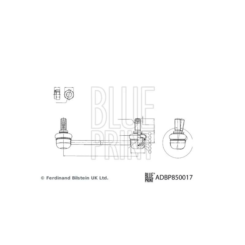 Entretoise/tige, stabilisateur avant gauche BLUE PRINT ADBP850017