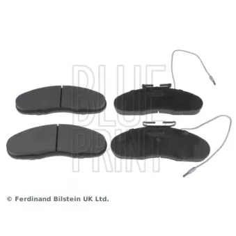 Jeu de 4 plaquettes de frein avant BLUE PRINT