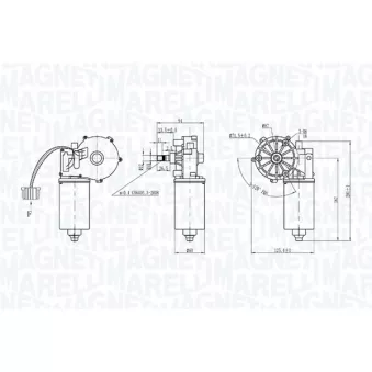 Moteur d'essuie-glace MAGNETI MARELLI