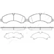Jeu de 4 plaquettes de frein avant ASHIKA 50-05-526 - Visuel 2