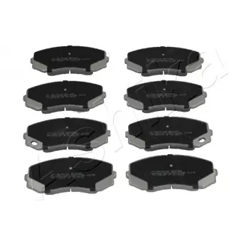 Jeu de 4 plaquettes de frein avant ASHIKA