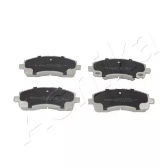 Jeu de 4 plaquettes de frein arrière ASHIKA