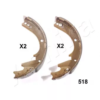 Jeu de mâchoires de frein ASHIKA