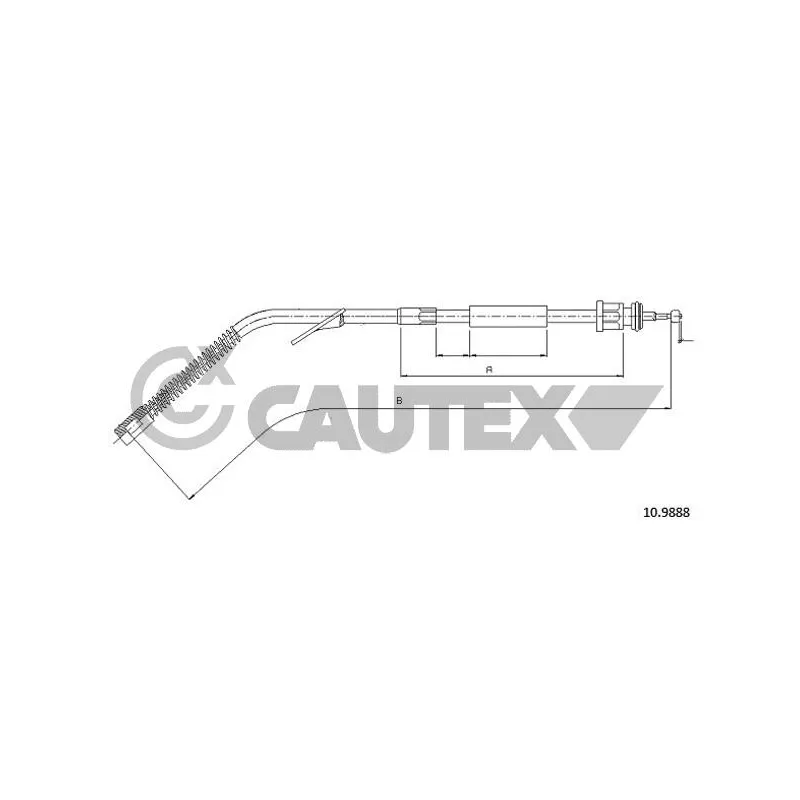 Tirette à câble, frein de stationnement CAUTEX 766286